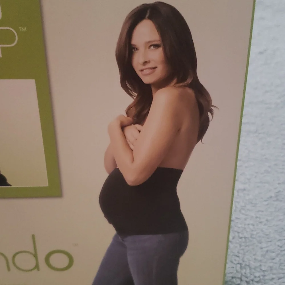 Love Your Bump Seamless Maternity Band Comfy Pregnancy White M L The Peanutshell - Picture 7 of 10